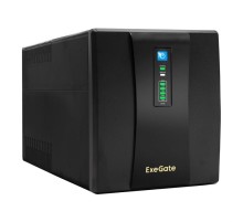 Exegate EP285490RUS ИБП ExeGate SpecialPro UNB-1200.LED.AVR.EURO.RJ.USB <1200VA/750W, LED, AVR, 4 евророзетки, RJ45/11, USB, Black>