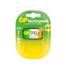 Аккумулятор GP 20R8H 9V NiMH 200mAh (1шт)