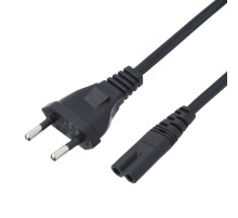 Кабель питания GoPower евровилка-C7 (2-pin) 1.8м ПВХ 0.75мм черный (1/300) GoPower евровилка-C7 (2-pin) 1.8м ПВХ 0.75мм черный (1 / 300) (00-00025227)