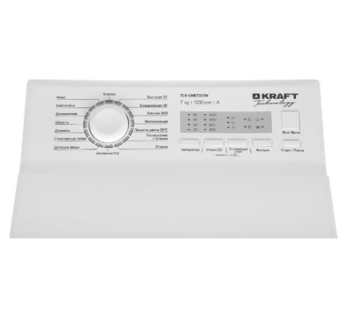 Стиральная машина Kraft Technology TCH-UME7303W белый, загрузка вертикальная 7 кг, 1200 об/мин., класс: A Стиральная машина Kraft Technology TCH-UME7303W белый, загрузка вертикальная 7 кг, 1200 об/мин., класс: A