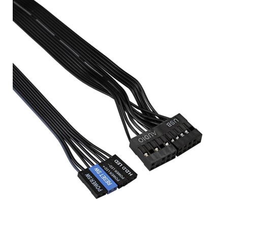Exegate EX283729RUS Корпус Miditower XP-401 Black, ATX, <без БП>, 2*USB, Audio