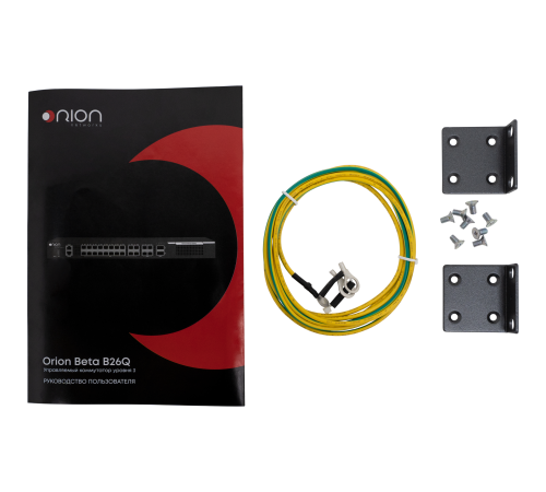 Управляемый коммутатор уровня 3 Orion Beta B26Q, 20x 1/10GE SFP+, 4x 10/25GE SFP28, 2x 40GE QSFP+, 2 слота для Hot Swap БП 100-240VAC B26Q-PSU-AC