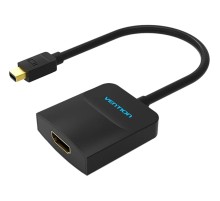 Адаптер-переходник Vention mini DisplayPort 20M > HDMI F Чёрный Адаптер-переходник Vention Mini DisplayPort(m)/HDMI(f) - 0.15 м (HBCBB)