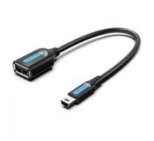 Адаптер переходник Vention OTG USB 2.0 AF/mini B 5pin - 0.15м Vention OTG USB 2.0 AF / mini B 5pin (CCTBB)