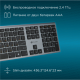 Клавиатура Oklick 890S серый USB беспроводная slim {1196549}