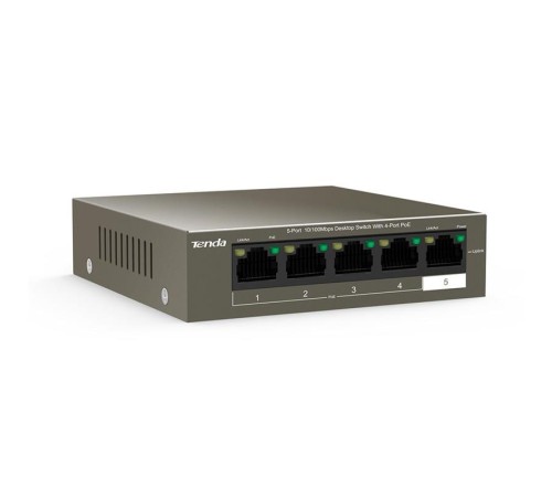 Коммутатор 5PORT 10/100M TEF1105P-4-63W TENDA