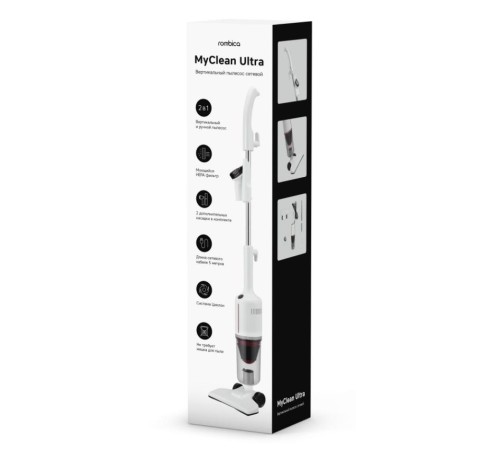 Пылесос ROMBICA NHS20D02 ручной/моющий Capacity 1 л белый Weight 1.51 кг NHS20D02 Пылесос ROMBICA NHS20D02 ручной/моющий Capacity 1 л белый Weight 1.51 кг NHS20D02