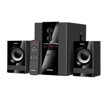 SVEN MS-1821, черный,  акустическая система 2.1, (44 Вт, Bluetooth, пульт, дисплей, FM, USB, SD) Sven SV-020774