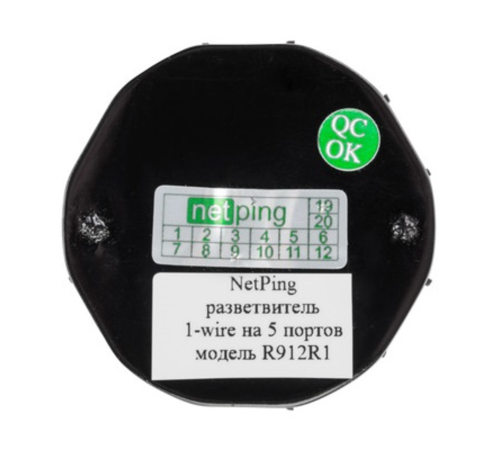 NetPing удлинитель-разветвитель 1-wire на 5 портов, модель R912R1
