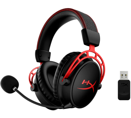 Наушники с микрофоном HyperX Cloud Alpha Wireless черный оголовье (4P5D4AA)