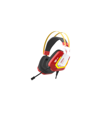 Гарнитура игровая проводная Dareu EH732 Red (красный), подключение USB, подсветка RGB