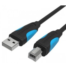 Кабель Vention USB 2.0 AM/BM  - 5м. Черный Vention USB 2.0 Type-AM - USB 2.0 Type-BM 5м (VAS-A16-B500)