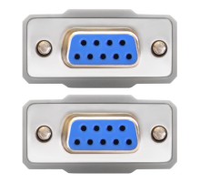 Greenconnect Кабель 1.5m 0-модемный COM линковочный, DB9/DB9  9F/9F, серый, 30 AWG, GCR-51477 Greenconnect COM(RS232) 9F - COM(RS232) 9F 1.5m (GCR-51477)