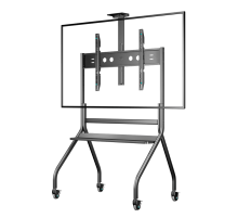 ONKRON стойка для телевизора с кронштейном 60"-120", мобильная, чёрная TS2080