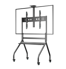 ONKRON стойка для телевизора с кронштейном 60"-120", мобильная, чёрная TS2080