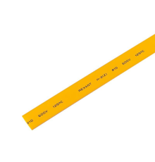 Трубка термоусадочная 10.0/5.0 1м желт. REXANT 21-0002