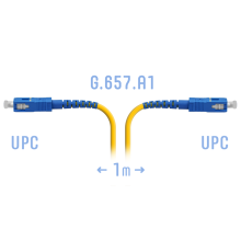 Патчкорд оптический B-Optix SC/UPC SM G.657.A1 1 метр