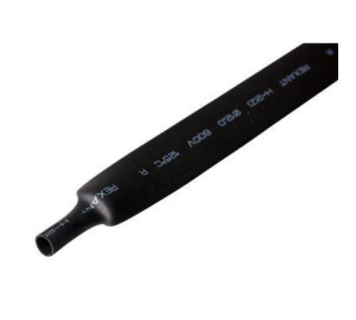 REXANT 21-2006 12,0 / 6,0 мм, 1 м термоусадка черная (уп. 50 м)