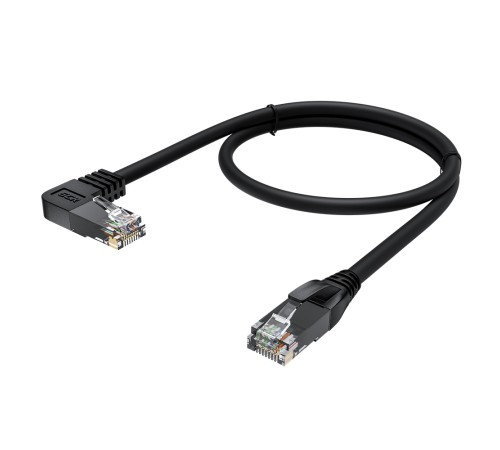 GCR Патч-корд прямой 2.0m UTP кат.5e, черный, левый угол, литой, ethernet high speed, RJ45, T568B, GCR-53151 Greenconnect RJ45(m) - RJ45(m) Cat. 5e 2м чёрный (GCR-53151) GCR Патч-корд прямой 2.0m UTP кат.5e, черный, левый угол, литой, ethernet high speed, RJ45, T568B, GCR-53151 Greenconnect RJ45(m) - RJ45(m) Cat. 5e 2м чёрный (GCR-53151)