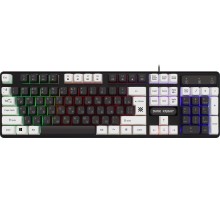 Клавиатура DARK KNIGHT GK-077 RU BL/WH 45077 DEFENDER