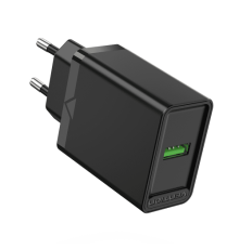 Сетевое зарядное устройство Vention на 1 порт USB A QC 3.0 2.4A  Черный Сетевое зарядное устройство Vention на 1 порт USB A QC 3.0 2.4A (FABB0-EU)