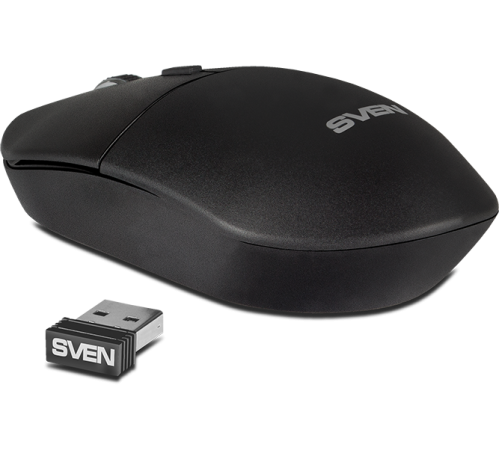 Беспроводная мышь SVEN RX-515SW чёрная (2,4 GHz, 3+1кн. бесш. кн., 800-1600DPI, блист) Sven RX-515SW (SV-019969)