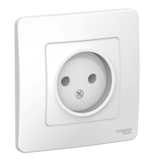 Systeme electric BLNRS000011 BLANCA С/У РОЗЕТКА без заземления без шторок 16А, 250В, БЕЛЫЙ