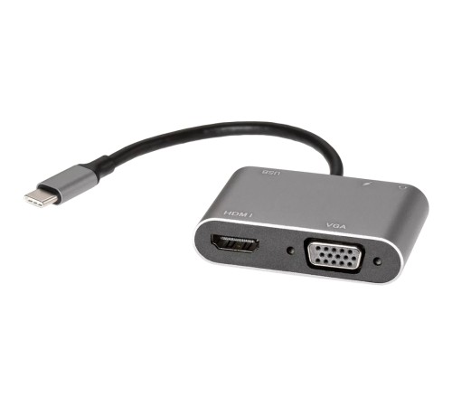 Адаптер USB Type-Cm-->VGA, HDMI 4k*30Hz, USB3.0, PD, Audio, iOpen (Aopen/Qust)<ACU4511> VCOM Адаптер-переходник AOpen/Qust USB 3.1 Type C M/HDMI F/VGA F/USB 3.0 Type A F/Jack 3.5 mm F (ACU4511) Адаптер USB Type-Cm-->VGA, HDMI 4k*30Hz, USB3.0, PD, Audio, iOpen (Aopen/Qust)<ACU4511> VCOM Адаптер-переходник AOpen/Qust USB 3.1 Type C M/HDMI F/VGA F/USB 3.0 Type A F/Jack 3.5 mm F (ACU4511)