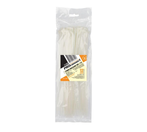Proconnect (57-0300) Хомут nylon 300х3,6 мм 100 шт белый Proconnect (57-0300) Хомут nylon 300х3,6 мм 100 шт белый
