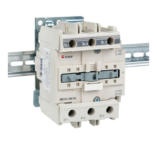 Контактор КМЭ 95А кат. 220В AC 1НО+1НЗ EKF ctr-s-95-220