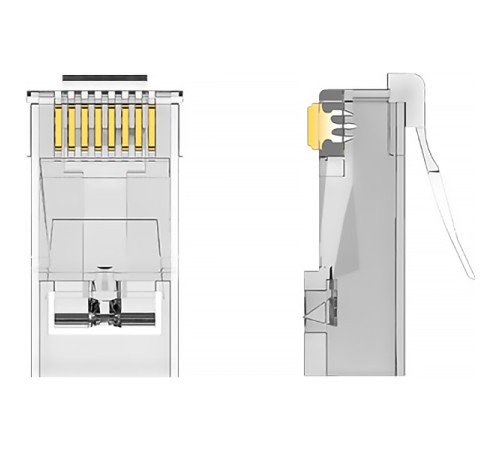 Коннектор Vention RJ45 (8p8c), UTP, cat. 6A, под витую пару (50шт.) Vention Коннектор Vention RJ45 (8p8c), UTP, cat. 6A, под витую пару (50шт.) (IDGR0-50) (IDGR0-50)