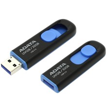 Флеш Диск A-Data 32Gb DashDrive UV128 AUV128-32G-RBE USB3.0 черный/синий