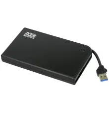 AgeStar 3UB2A14 BLACK USB 3.0 Внешний корпус 2.5" SATA AgeStar 3UB2A14 (BLACK) USB3.0, алюминий, черный, безвинтовая конструкция [10604]