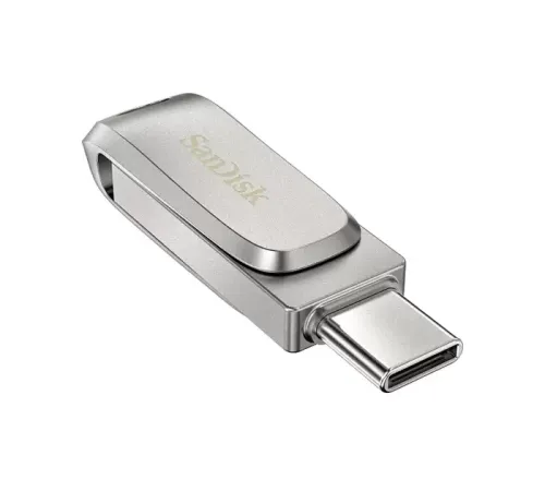 Флеш Диск Sandisk 256Gb Ultra Dual Drive Luxe SDDDC4-256G-G46 USB3.1 серебристый