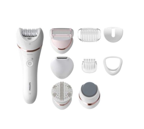 Эпилятор Philips BRE740/10 скор.:2 насад.:8 от аккум. белый