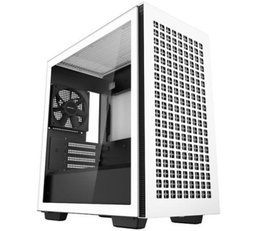 Корпус Deepcool CH370 WH без БП, боковое окно (закаленное стекло), белый, mATX (CH370 WH)