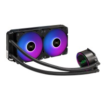 Exegate EX293458RUS Комплект водяного охлаждения ExeGate BlackWater-240.PWM.ARGB (3 PIN 5V ADDRESSABLE RGB подсветка, LGA2066/2011/1366/1150/1151/1155/1156/1200/1700/AM4/FM1/FM2/FM2+/AM2/AM2+/AM3/AM3+