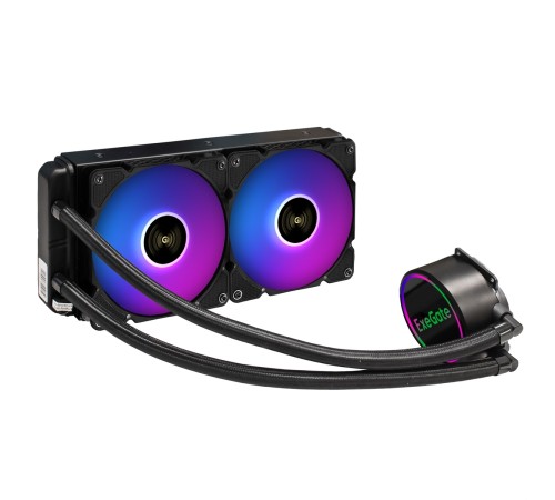 Exegate EX293458RUS Комплект водяного охлаждения ExeGate BlackWater-240.PWM.ARGB (3 PIN 5V ADDRESSABLE RGB подсветка, LGA2066/2011/1366/1150/1151/1155/1156/1200/1700/AM4/FM1/FM2/FM2+/AM2/AM2+/AM3/AM3+