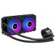Exegate EX293458RUS Комплект водяного охлаждения ExeGate BlackWater-240.PWM.ARGB (3 PIN 5V ADDRESSABLE RGB подсветка, LGA2066/2011/1366/1150/1151/1155/1156/1200/1700/AM4/FM1/FM2/FM2+/AM2/AM2+/AM3/AM3+