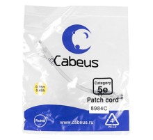 Патч-корд Cabeus U/UTP, категория 5е PC-UTP-RJ45-CAT.5E-0.15M