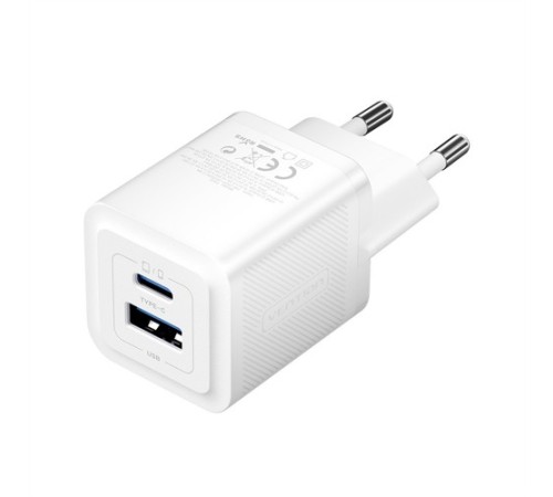 Сетевое зарядное устройство Vention на 2 порт USB С+A GaN 30W  Белый Vention FEQW0-EU