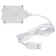 Разветвитель USB 2.0 Buro BU-HUB4-0.5-U2.0-Candy 4порт. серебристый