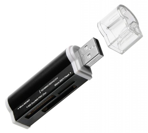 Устройство чтения карт памяти USB2.0 Buro BU-CR-3101 черный Устройство чтения карт памяти USB2.0 Buro BU-CR-3101 черный