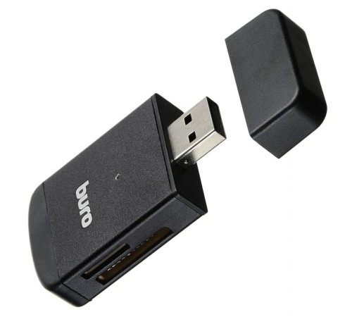 Устройство чтения карт памяти USB2.0 Buro BU-CR-3103 черный Устройство чтения карт памяти USB2.0 Buro BU-CR-3103 черный