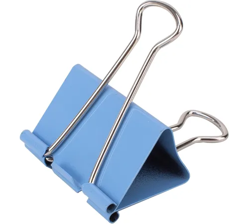 Зажимы Deli E8552A металл 41мм ассорти (упак.:24шт) пластиковая коробка