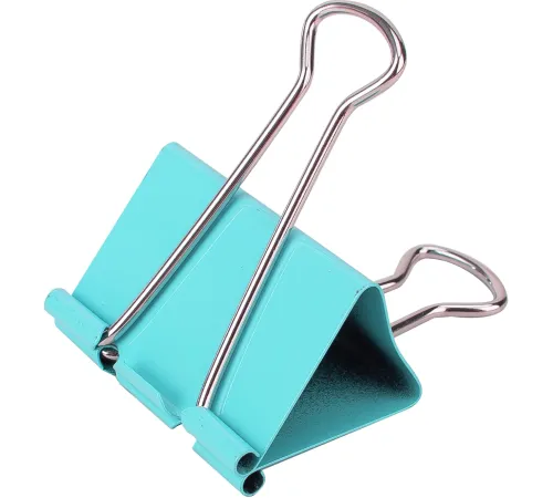 Зажимы Deli E8552A металл 41мм ассорти (упак.:24шт) пластиковая коробка