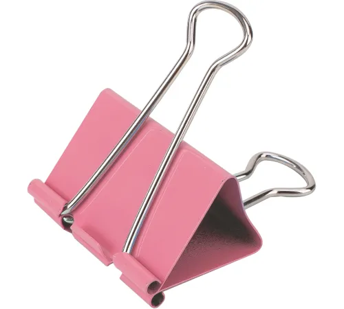 Зажимы Deli E8552A металл 41мм ассорти (упак.:24шт) пластиковая коробка