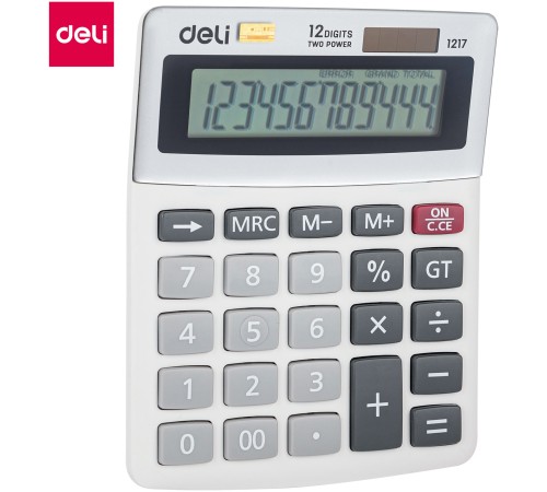 Калькулятор настольный Deli E1217 в ассортименте 12-разр.