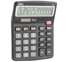 Калькулятор настольный Deli E1210 темно-серый 12-разр.