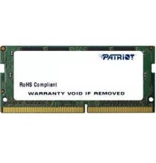 Память DDR4 8Gb 2133MHz Patriot PSD48G213381S RTL PC4-17000 CL15 SO-DIMM 260-pin 1.2В